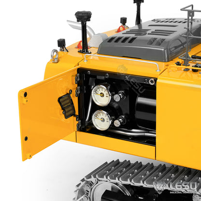 LESU LR956 1/14 Metal RC Hydraulic Front Shovel Excavator B0031 Dual Pumps KIT/PNP/RTR Digger with 7CH Valve Light System Simulated GPS