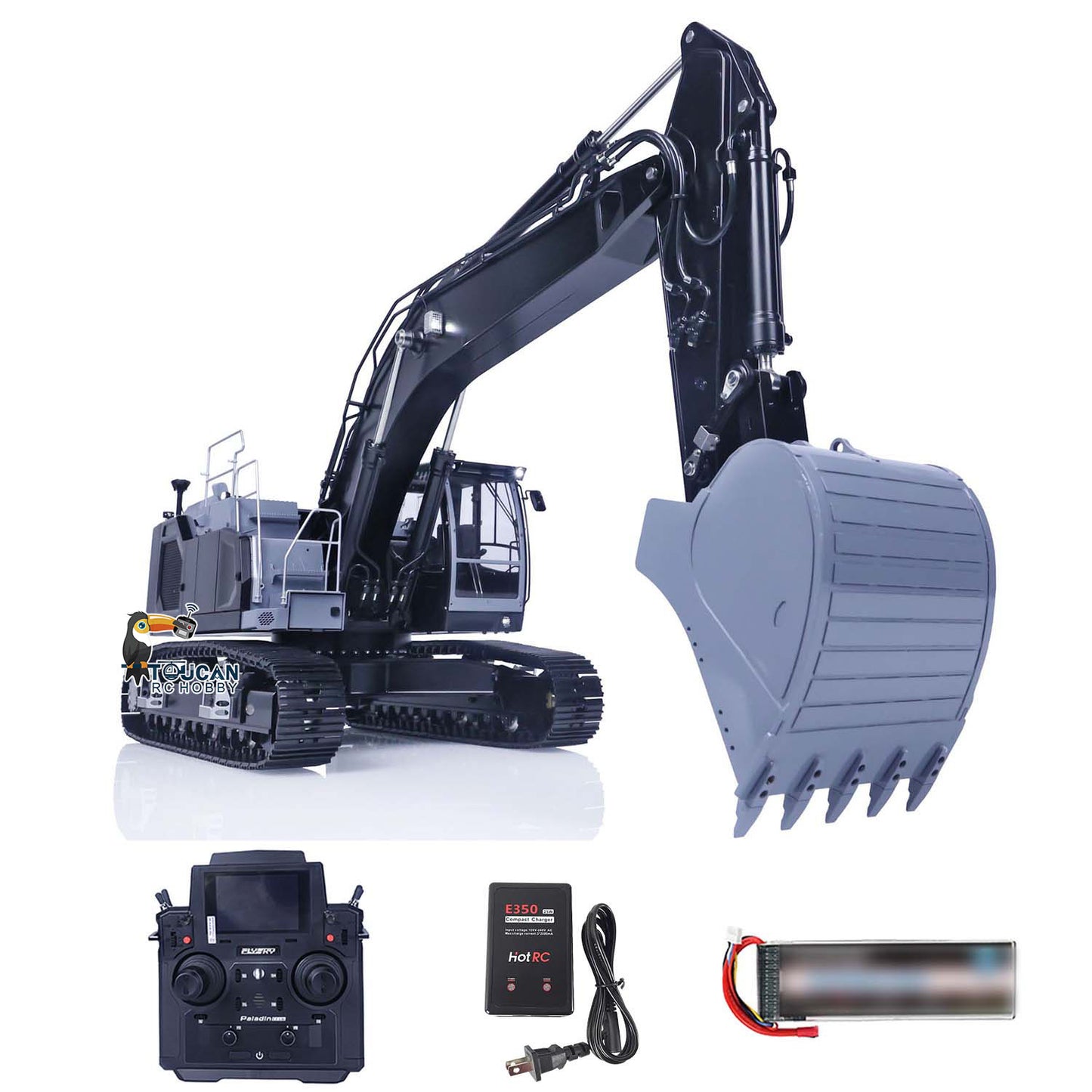 LESU 1/14 Aoue Metal Painted Assembled RTR LR945 Hydraulic RC Excavator Digger B0016