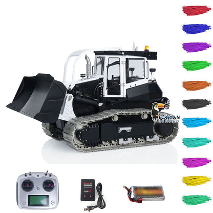 1/14 Hydraulic RC Bulldozer LESU Aoue 850K Metal I6S Remote Control Dozers Model