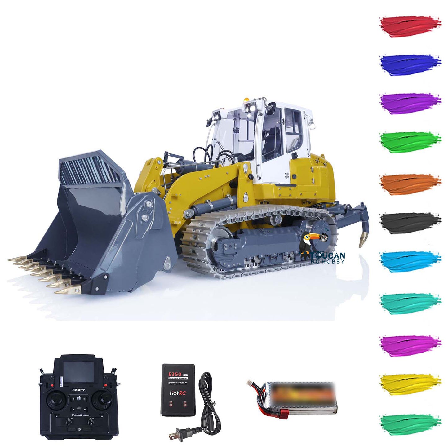 LESU 1/14 636 RTR RC Hydraulic Metal Tracked Loader B0014