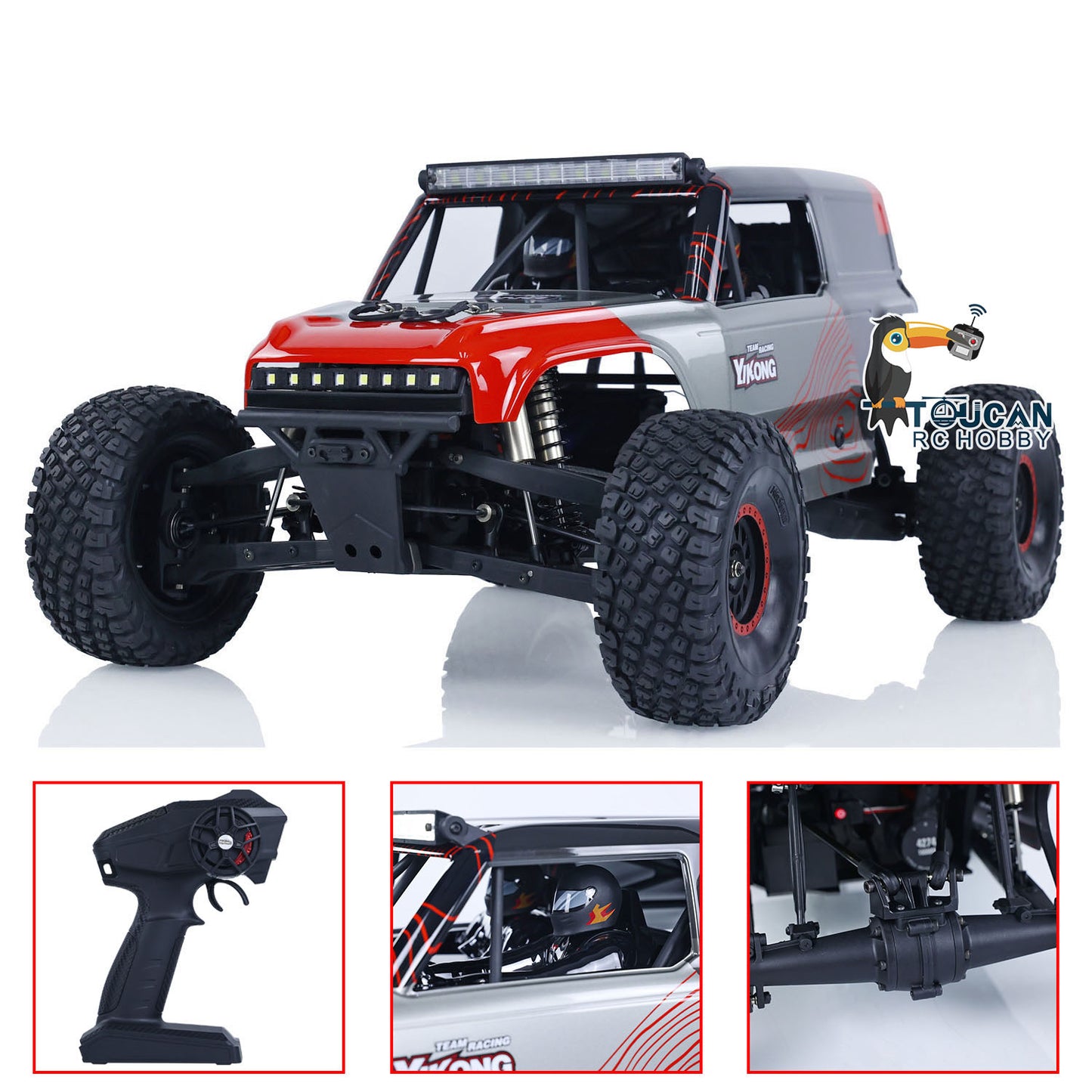 Voiture tout-terrain 4WD RC YIKONG YK4073 TB7 4X4 1/7 RC