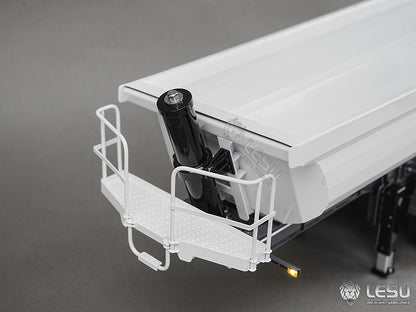 Metal LESU 3Axles 1/14 Hydraulic Dump Trailer for RC Tractor Truck DIY TAMIYA Radio Controlled Lorry Car 1851 3363 R470 770S
