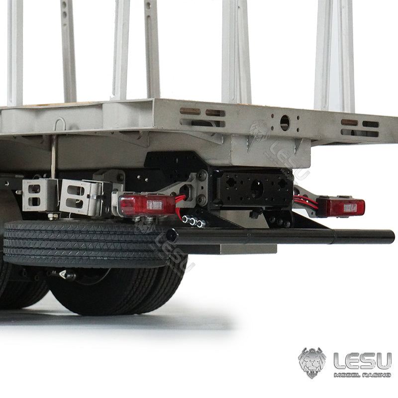 LESU 1/14 RC Flatbed Timber Truck Remote Control Lorry Car 6x4 Metal Chassis RWD Model Vehicle Light Sound Motor 2Speed