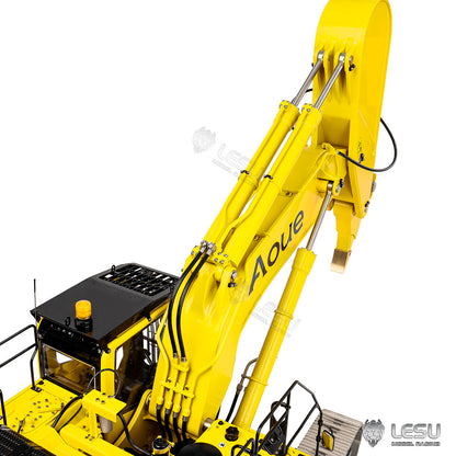 1/14 LESU RC Metal Excavator Model PC500 Radio Control Hydraulic Crawler Digger Machine with Rock Arm LED Lighting System