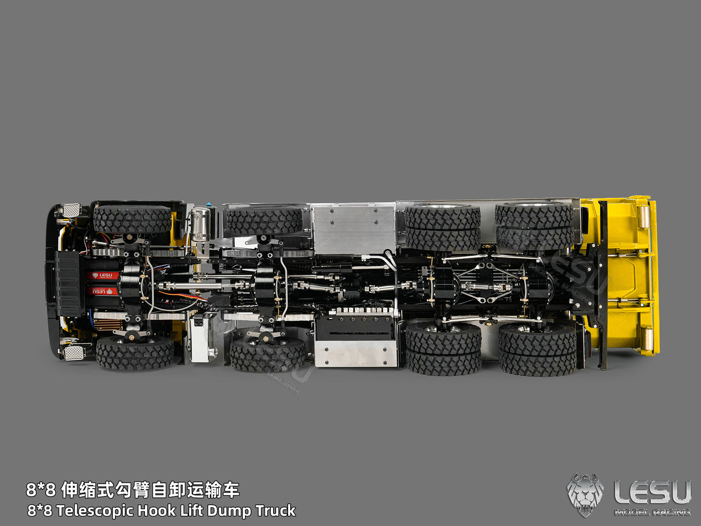Deposit New Product Pre-order LESU 1/14 Metal 8x8 Roll-Off Truck Full Dump RC Construction Vehicle
