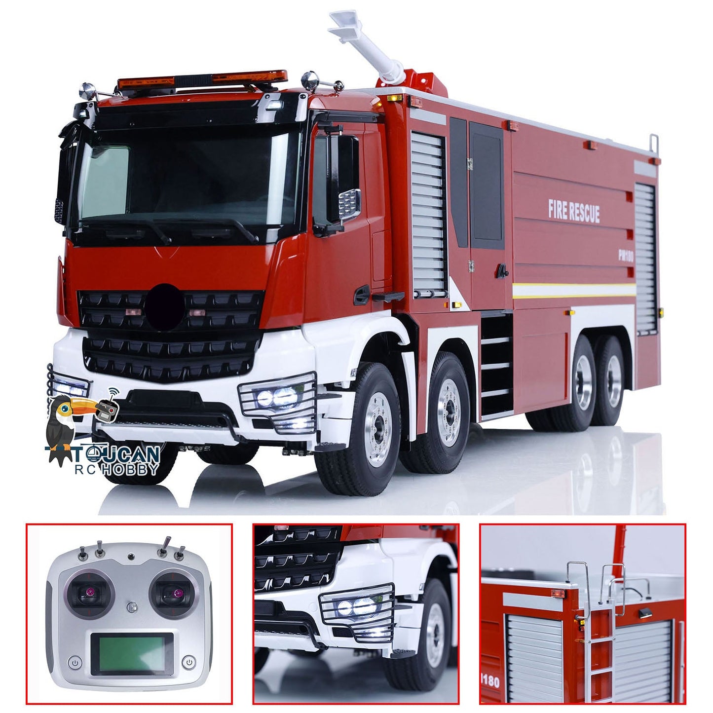 AUF LAGER 8x4 1/14 RC Feuerwehrauto RC Sprinklerfahrzeuge