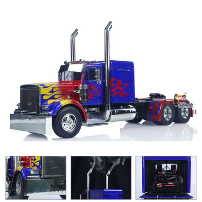 Camion tracteur RC 1/14 6x4 56344 Modèle de voiture RC amélioré Fumée