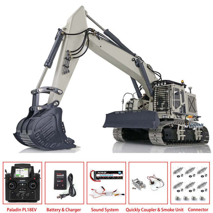 LESU 1/14 Aoue ET35 Metal RTR RC Hydraulic Painted Assembled Excavator B0006 With Quick Removable Connector