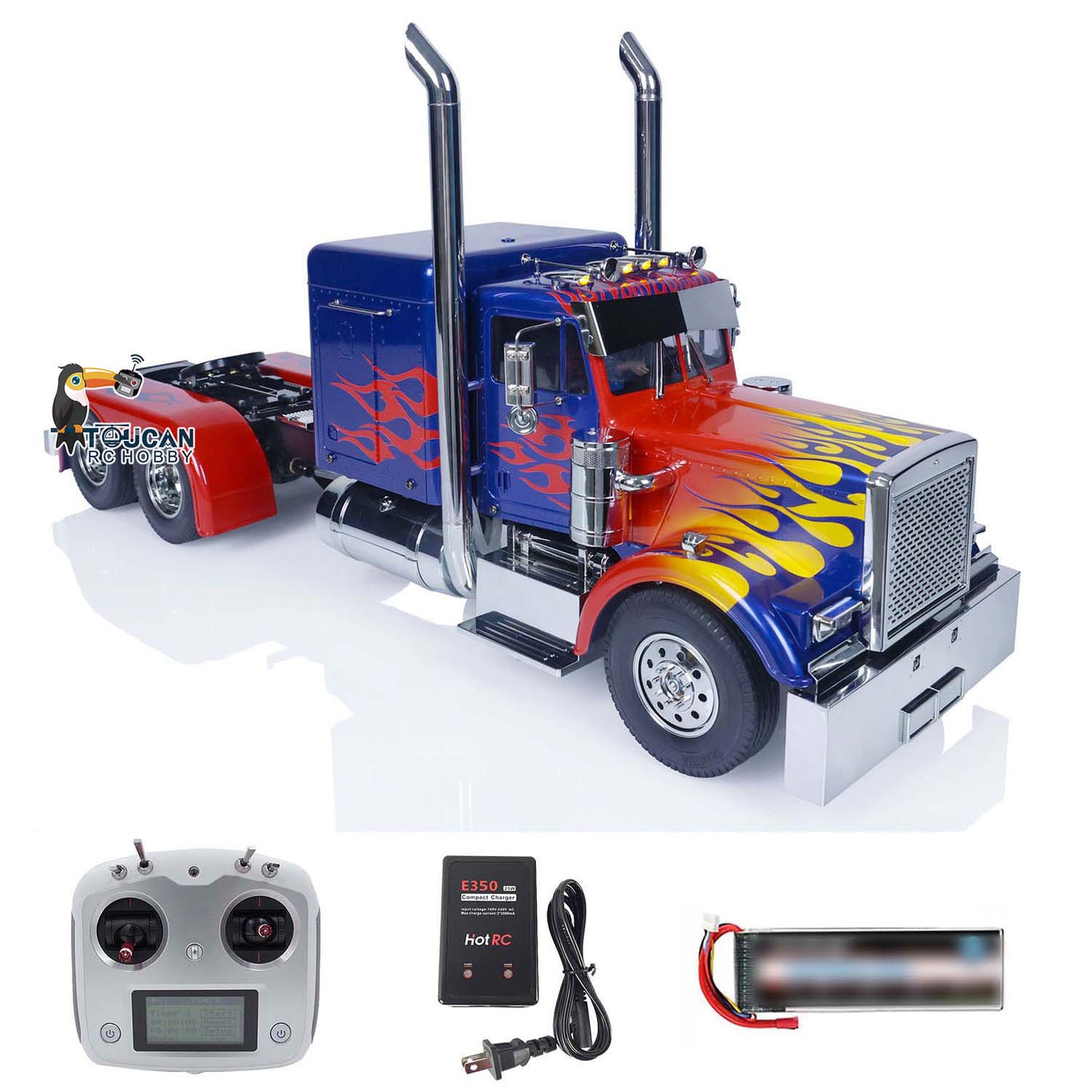 1/14 6x4 RC Tractor Truck 56344 RC Car Model Upgraded Smoke