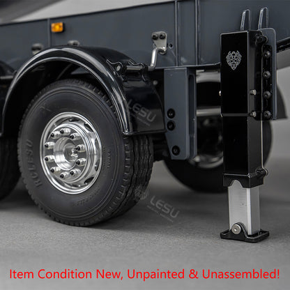 LESU 3Axles Metal 1/14 RC Hydraulic Dump Trailer for DIY TAMIYA Tractor Truck Radio Controlled Lorry Car Vehicle R62 R770S