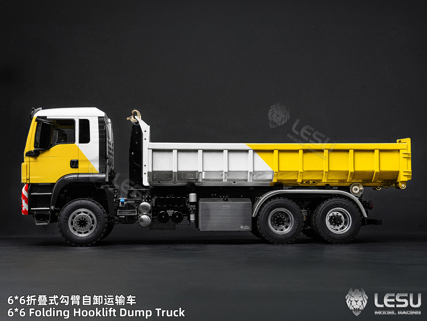 Deposit New Product Pre-order LESU 1/14 Metal 6x6 Roll-Off Dump Truck RC Construction Vehicle