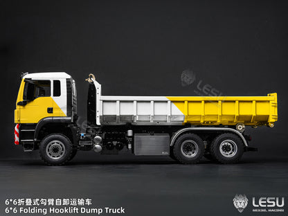 Deposit New Product Pre-order LESU 1/14 Metal 6x6 Roll-Off Dump Truck RC Construction Vehicle