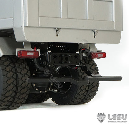 Metal 1/14 Scale LESU 6*6 Radio Controlled Hydraulic Dumper Truck 2Speed Gearbox Sound Light System Motor Servo ESC for Tipper