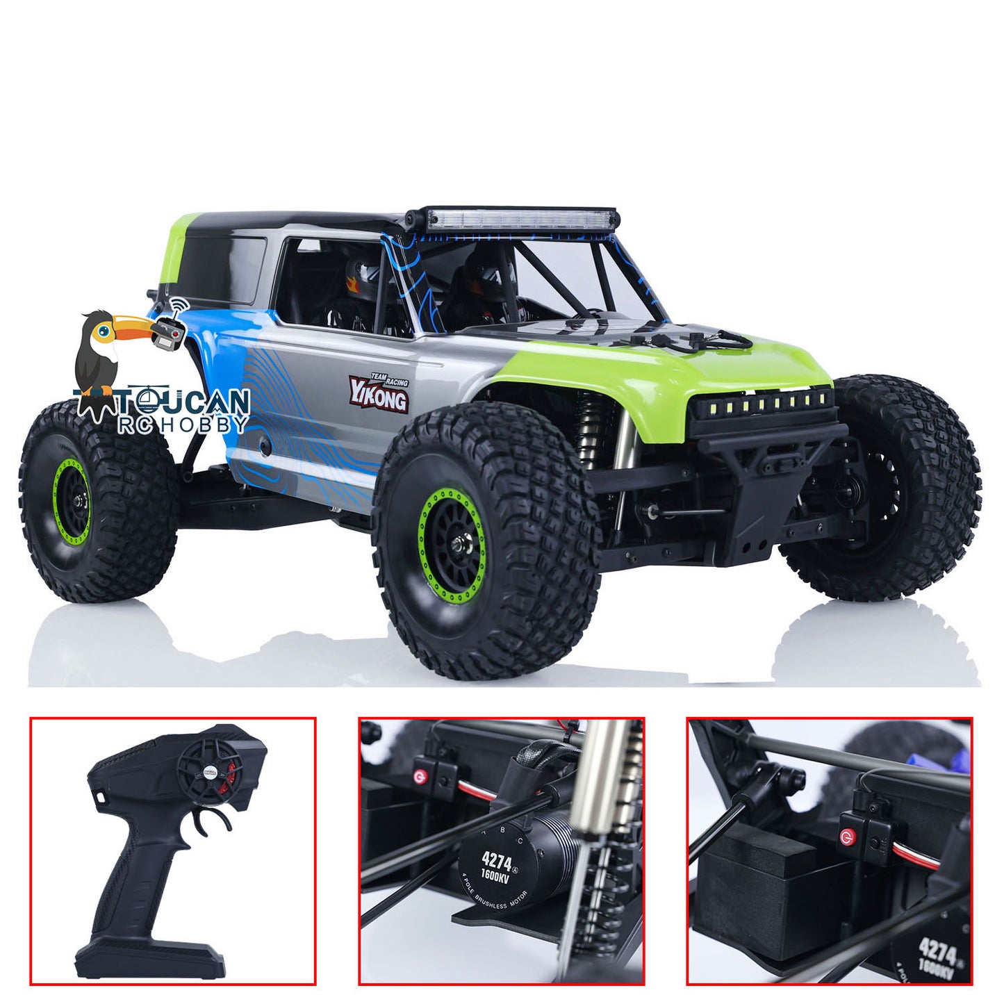 YIKONG YK4073 TB7 4X4 1/7 RC Geländewagen mit 4WD