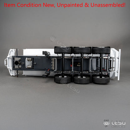 LESU 3Axles Metal 1/14 RC Hydraulic Dump Trailer for DIY TAMIYA Tractor Truck Radio Controlled Lorry Car Vehicle R62 R770S