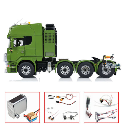 LESU 1/14 8X8 Metall Chassis RC Traktoren Lkw G-6057