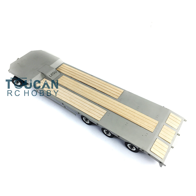 US STOCK Metal Trailer Plate 887.6*190*78MM for LESU TAMIYA 1/14 RC Truck Model Car