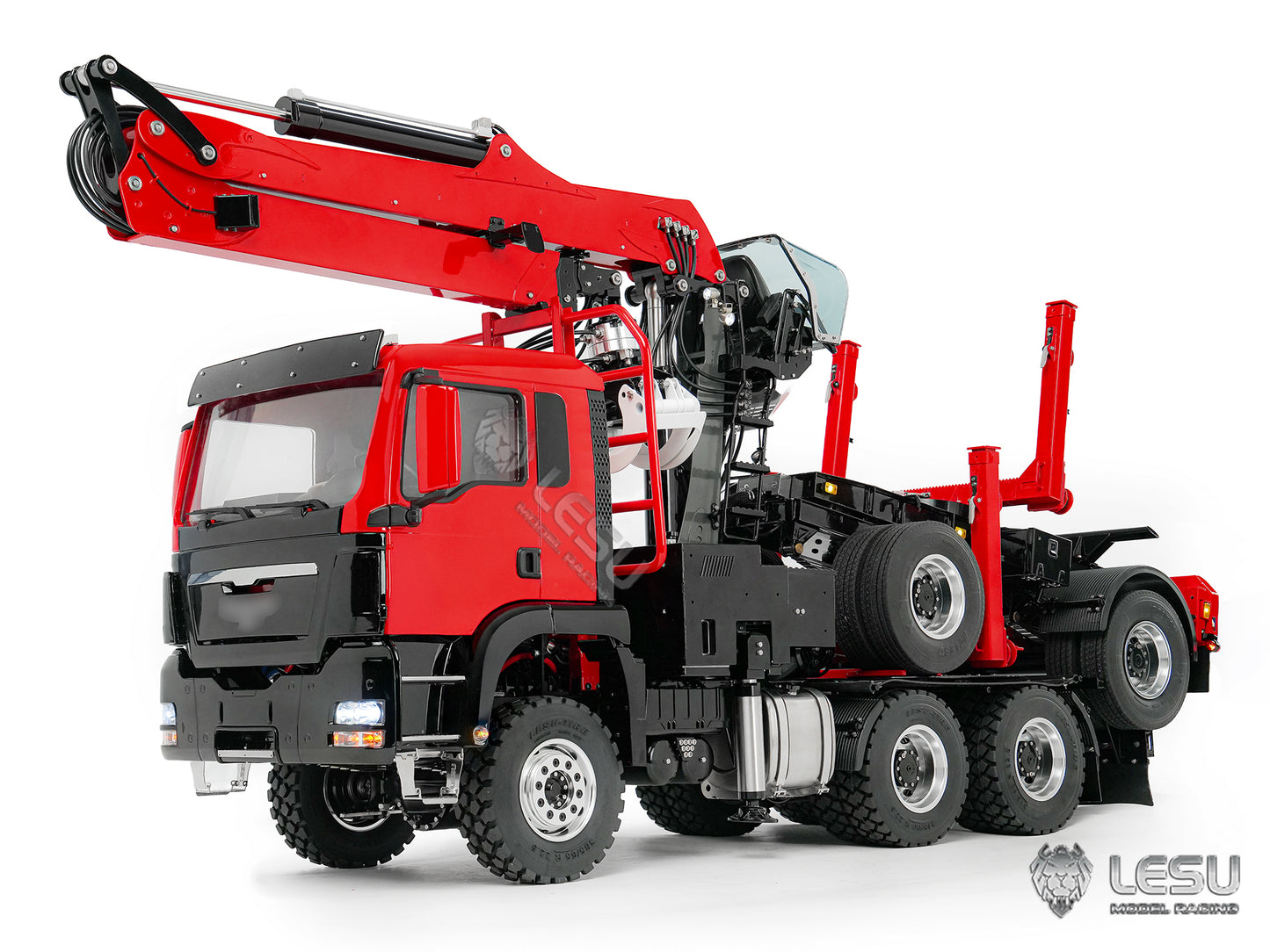 Deposit New Product Pre-order LESU 1/14 Metal RC Logging Truck Hydraulic Crane Tractor Lorry
