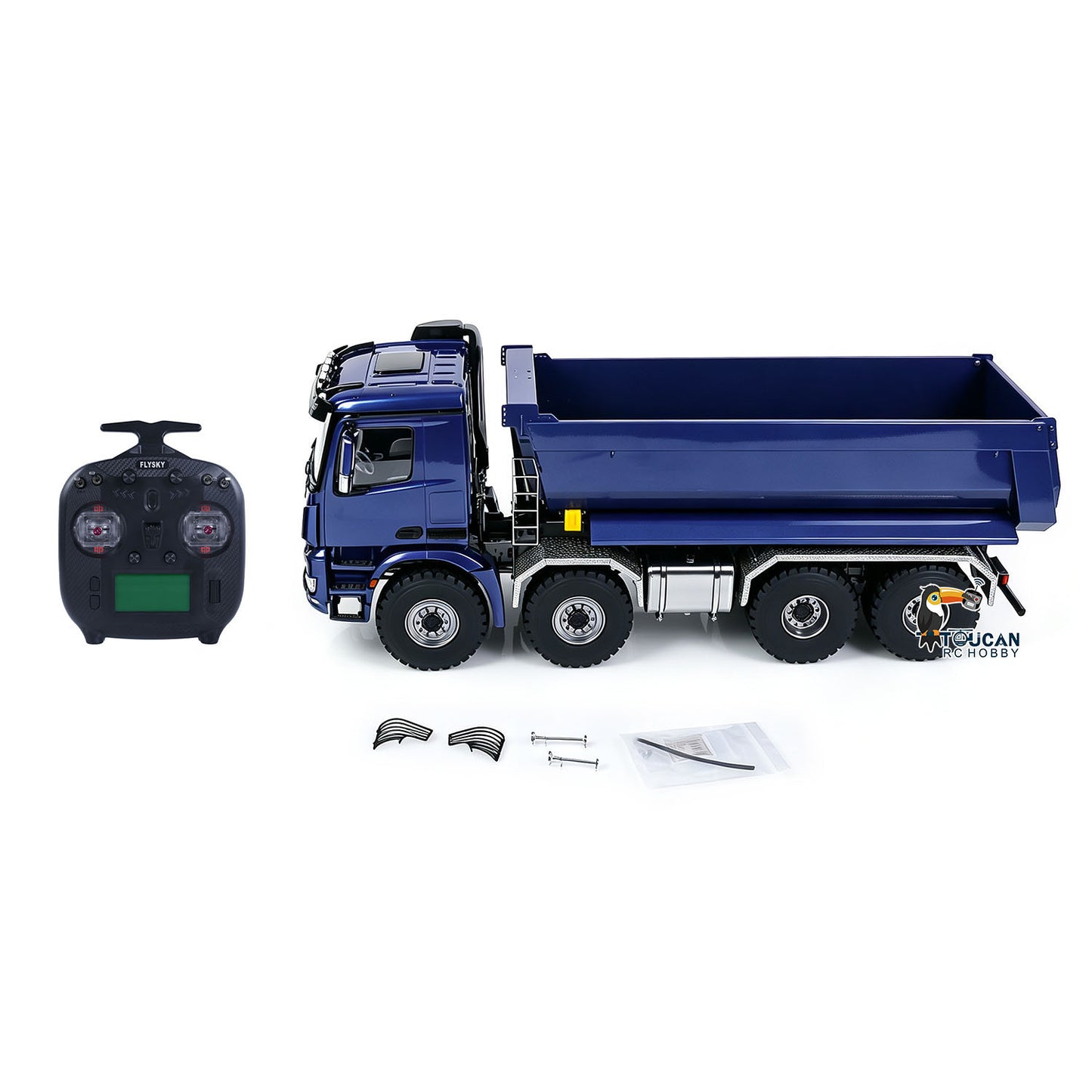 MD 1/14 8*8 Metal RC Hydraulic Dump Truck 3348 2Speed Remote Control Tipper Differential Locks Brushless Motor Radio Light Sound