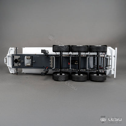 3Axles LESU Metal 1/14 RC Hydraulic Dump Trailer for DIY TAMIYA Tractor Truck Radio Controlled Lorry Car Vehicle R620 770S FH16