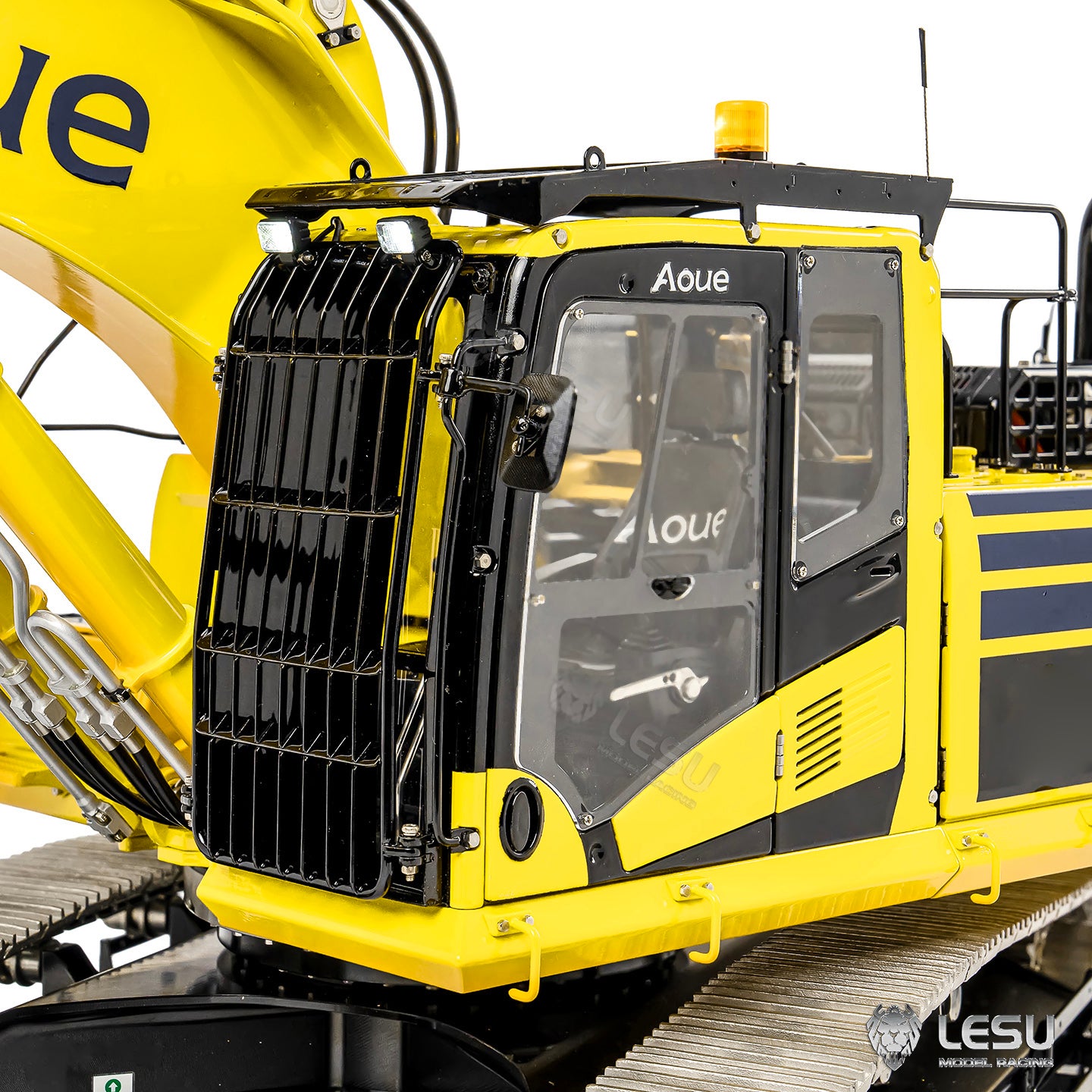1/14 LESU RC Metal Excavator Model PC500 Radio Control Hydraulic Crawler Digger Machine with Rock Arm LED Lighting System
