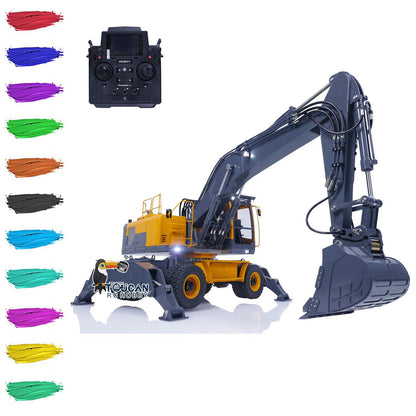 LESU 1/14 RC Metal Hydraulic Aoue ET30H Wheeled Excavator A0006