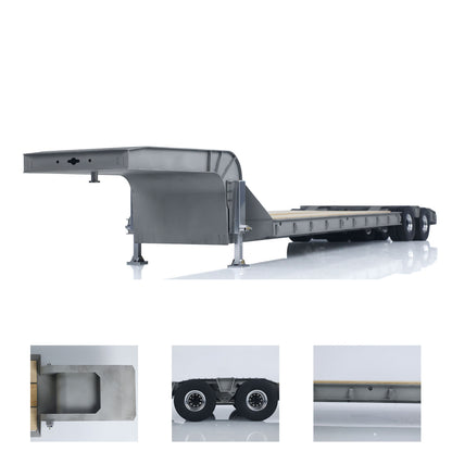 US STOCK LESU 872MM Metal Wood 4Axles Trailer for 1/14 RC TAMIYA Tractor Truck DIY Model