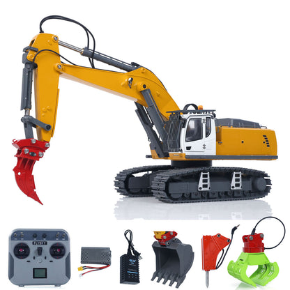 US STOCK 1/18 Kabolite 5901 100S Electric Lifting RC Excavator Flysky Remote Control Digger Engineering Vehicle Electric Ripper Hammer