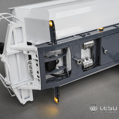 Metal LESU 3Axles 1/14 Hydraulic Dump Trailer for RC Tractor Truck DIY TAMIYA Radio Controlled Lorry Car 1851 3363 R470 770S