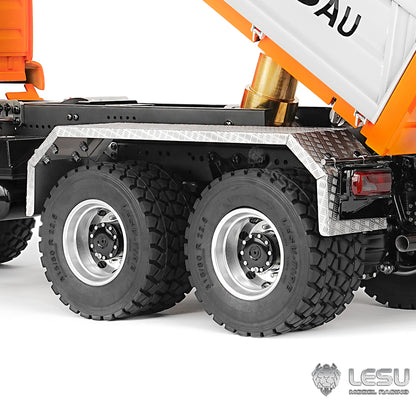 LESU TGS 1/14 RC Hydraulic Dump Truck 6x6 Metal Remote Control Dumper Car Model