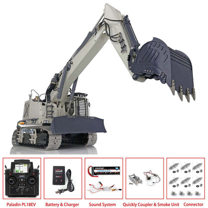 LESU 1/14 Aoue ET35 Metal RTR RC Hydraulic Painted Assembled Excavator B0006 With Quick Removable Connector