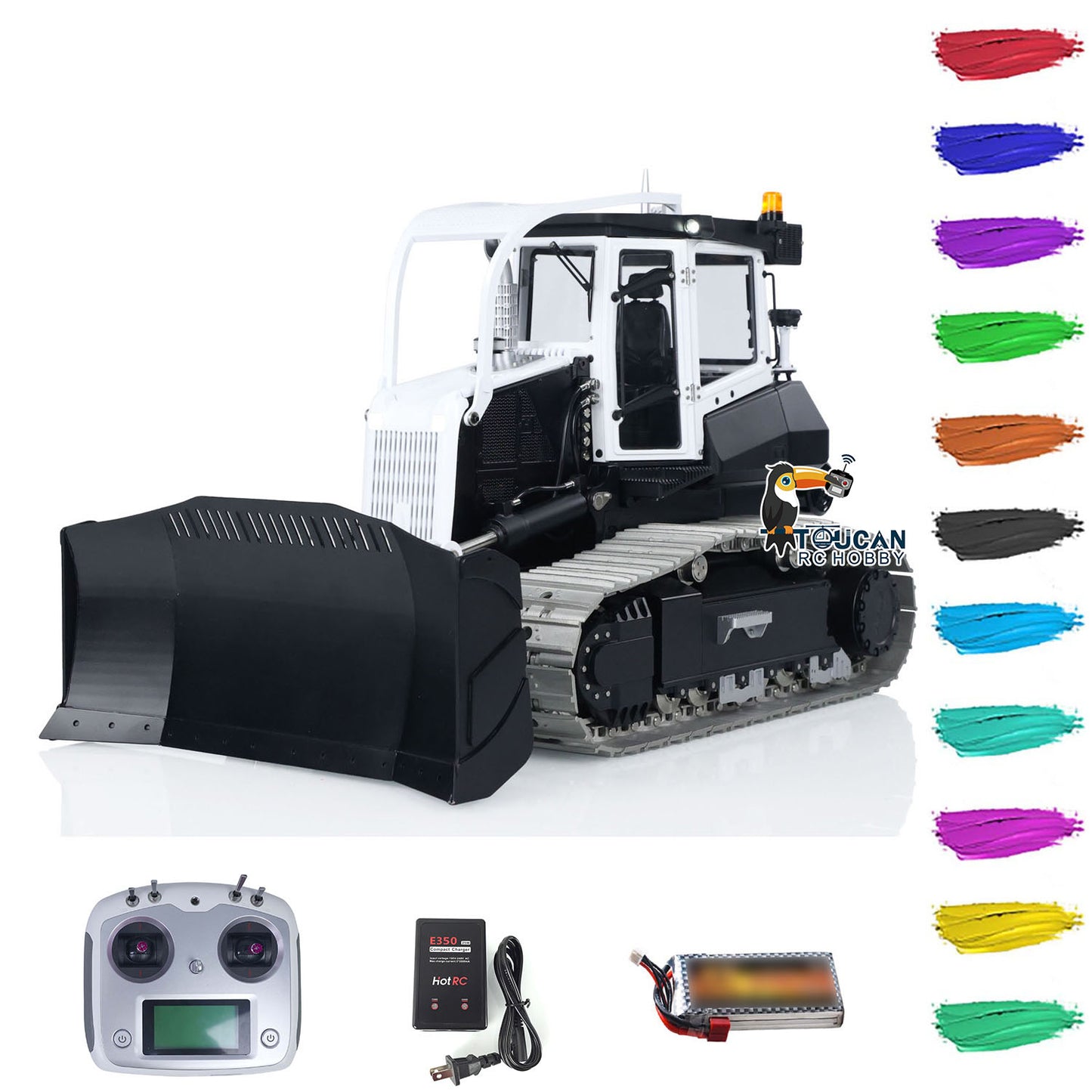 LESU Metall 1/14 Hydraulische RC Bulldozer Aoue 850K