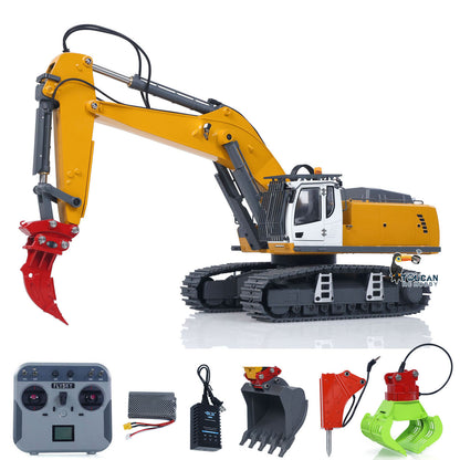 1/18 Kabolite 5901 100S Electric Lifting RC Excavator Flysky Remote Control Digger Engineering Vehicle Electric Ripper Hammer