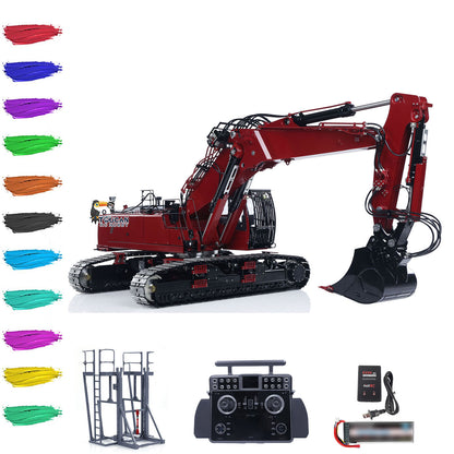 LESU LR960 Remote Control Digger 1/14 RC Full Hydraulic Excavator RTR Construction Vehicle Light Sound Smoke Unit Frsky XE Radio