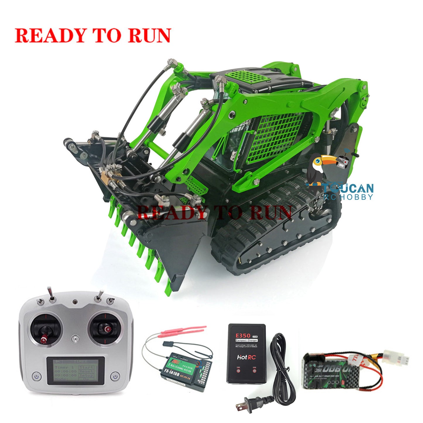 LESU 1/14 RC Metal Hydraulic Aoue LT5 Painted Assembled RTR Tracked Skid Steer Loader B0008