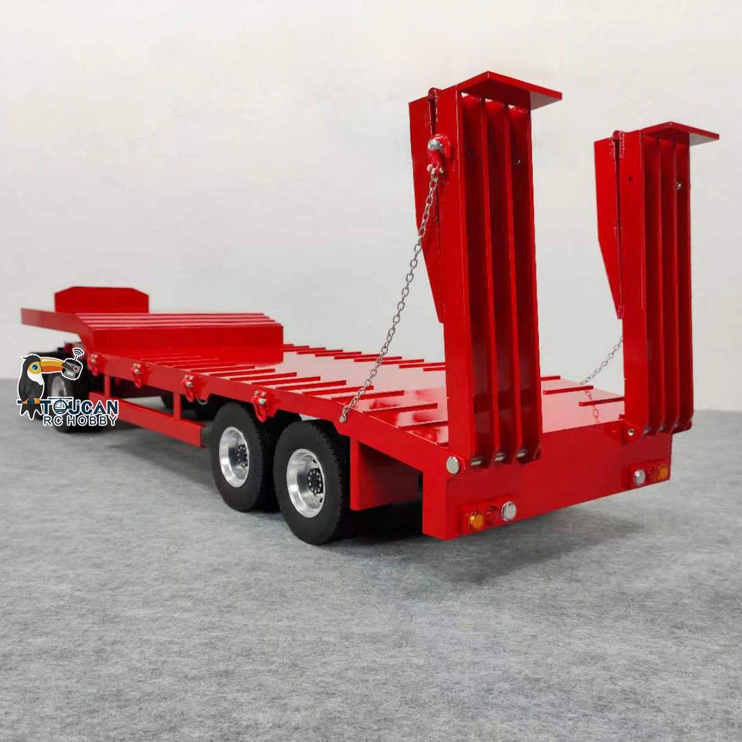 Metal 4-axle Full Trailer for 1/14 RC Tractor Truck