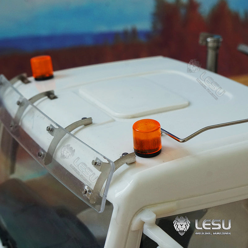 IN STOCK LESU 1/14 8*8 Metal Chassis MAN TGS Hydraulic Dumper Truck Light Sound ESC Model