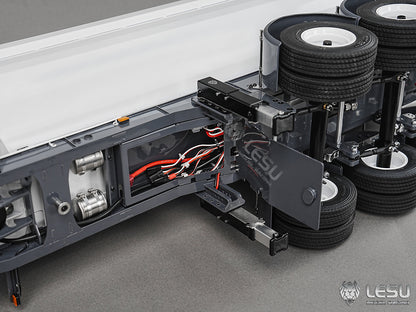 Metal LESU 3Axles 1/14 Hydraulic Dump Trailer for RC Tractor Truck DIY TAMIYA Radio Controlled Lorry Car 1851 3363 R470 770S