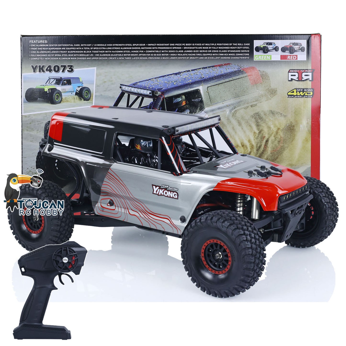 Voiture tout-terrain 4WD RC YIKONG YK4073 TB7 4X4 1/7 RC