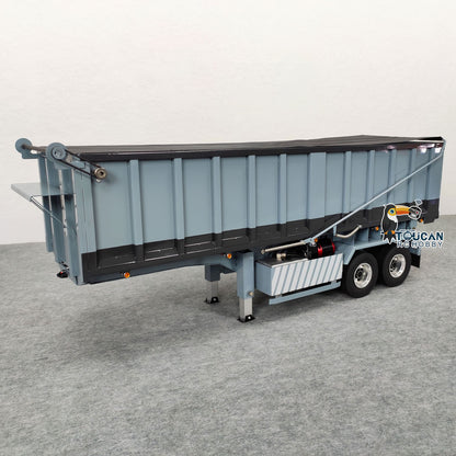 1/14 Metal 2-axle Hydraulic Dump Trailer for RC Tractor Truck