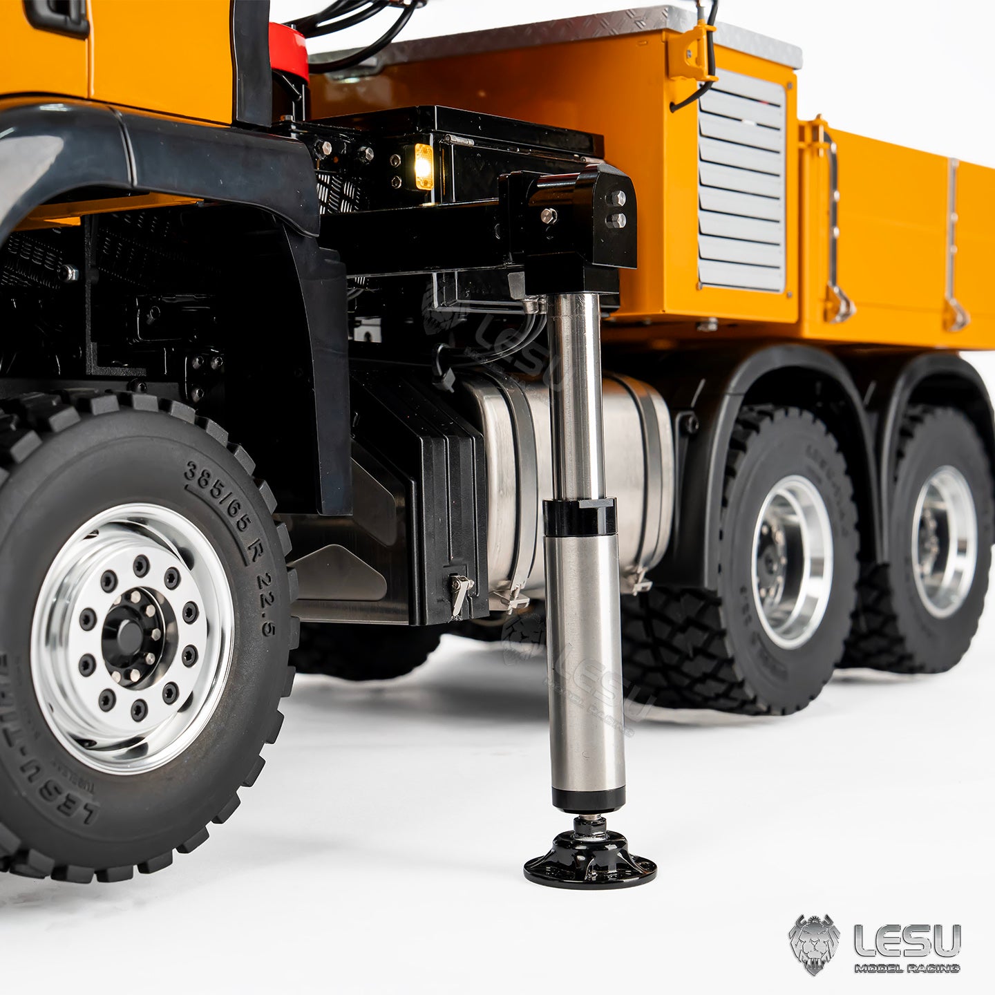 LESU 6X6 Metal 1/14 RC Hydraulic Crane Truck 3Speed Remote Control Lorry Car 7CH Valve 4MPA 6 Outriggers Sound Axle Diff Lock