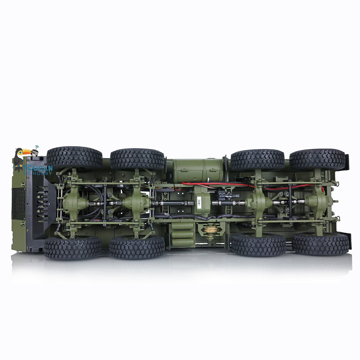 HG 1/12 RC US Military Truck Metal 8*8 Chasis Model 2.4G Radio