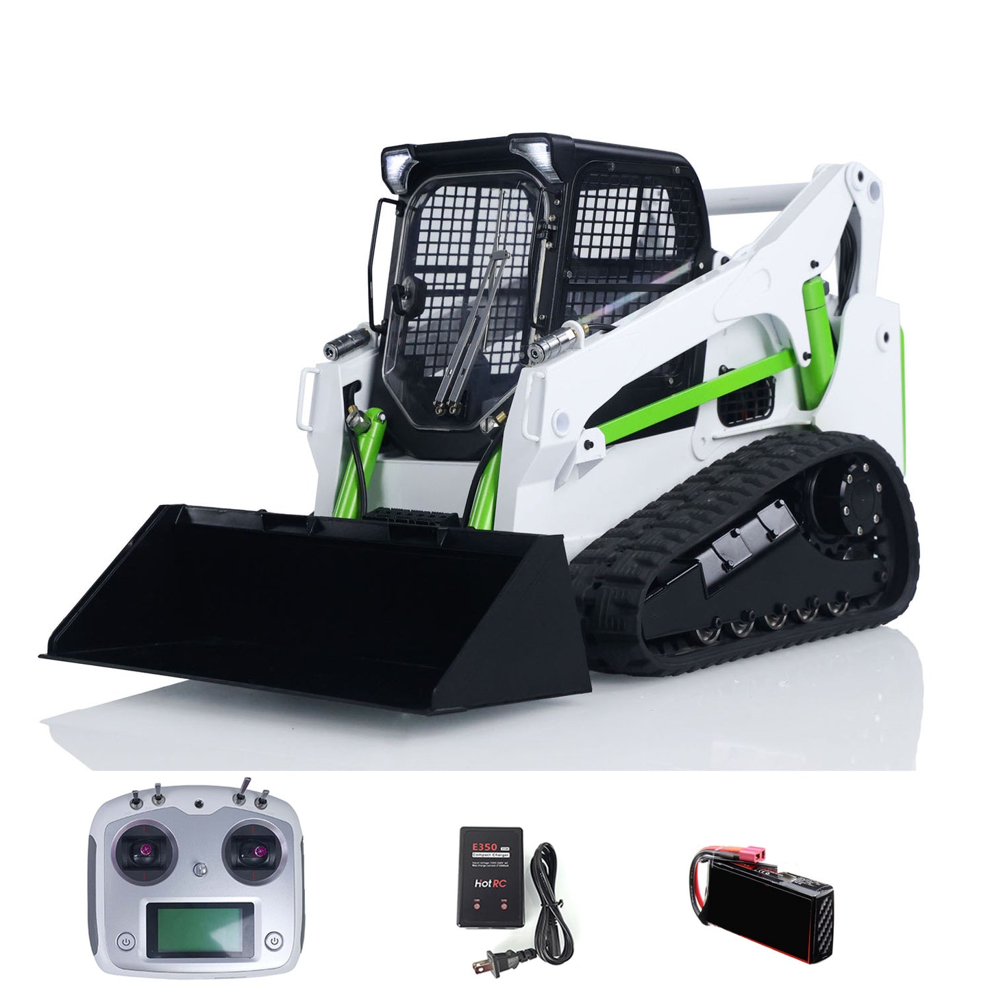 Fast Shipping SM770 1:14 RC Hydraulic RTR Skid-Steer Loader Metal Remote Control Truck Model