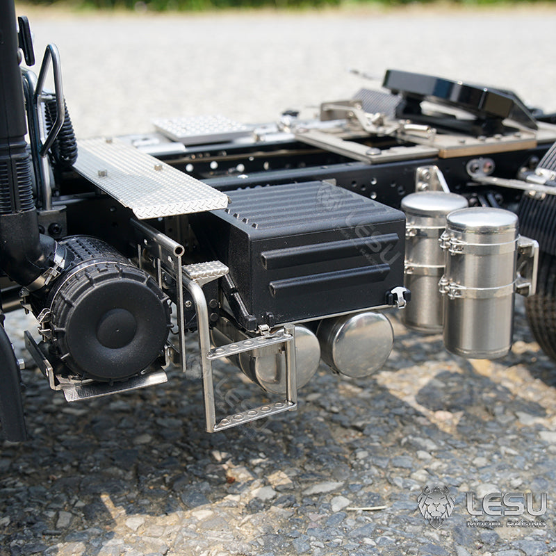 LESU Z0029 1/14 Metal 4x2 RC Tractor Truck with 2Speed Transmission Light Sound System for Construction Vehicle Enthusiast