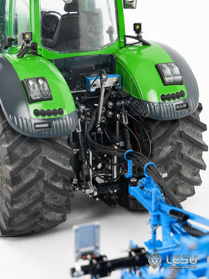 LESU Metal K500 Seedbed Pre-sowing Soil Preparation Machine Planter Plough for 1/14 RC Hydraulic Tractor Car AOUE 1050 Model