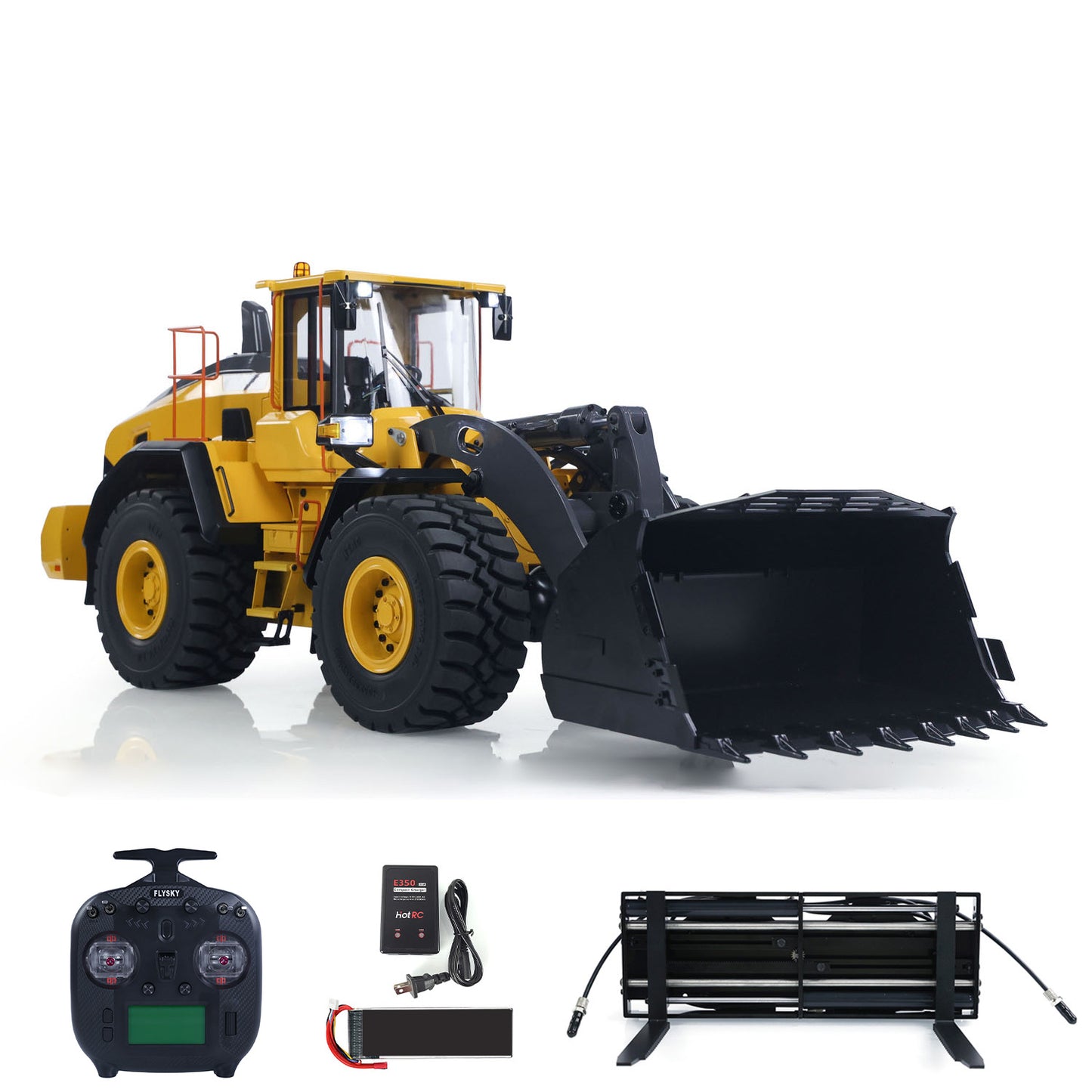 US STOCK MTRC 1/14 RC Hydraulic Loader E260L RTR Model Metal Radio Control Heavy Machine Car Construction Vehicles ST8 Radio Battery