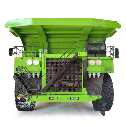 Metal 1/20 RC Hydraulic Mine Truck 793D Heavy Duty Remote Control Dumper RTR 2Speed Gearbox Flysky I6X Radio Light System