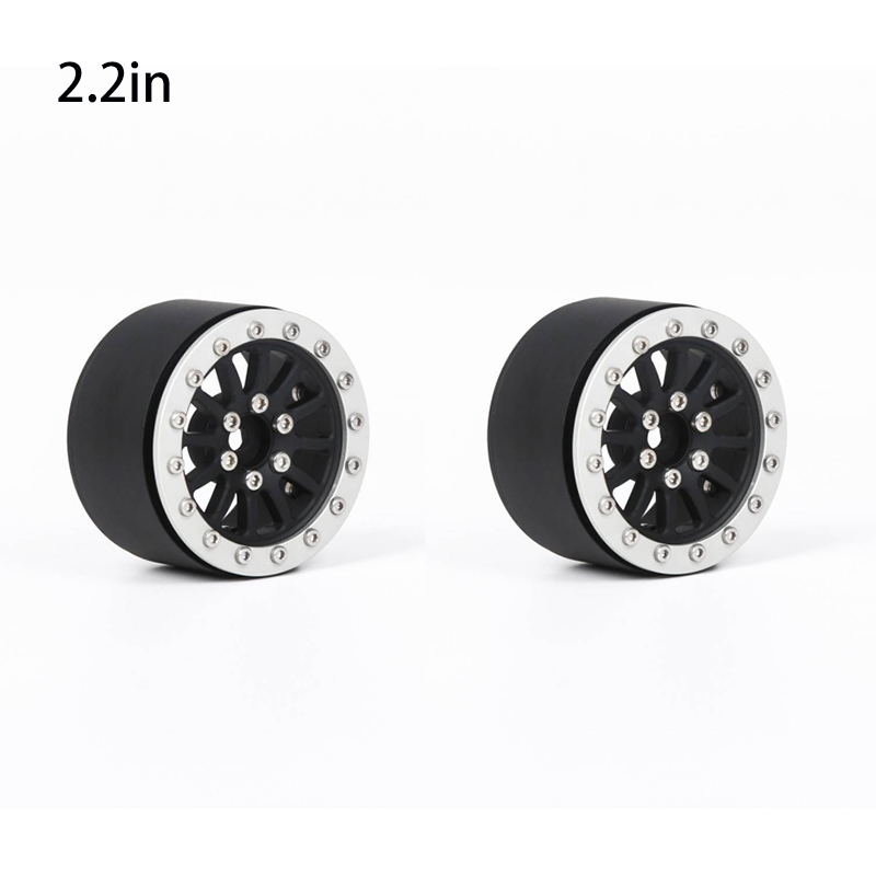 YIKONG Aluminum Alloy 1.9/2.2 Inch Wheel Hubs Tyres Tires for 1/10 RC Crawler Car Model Accessories