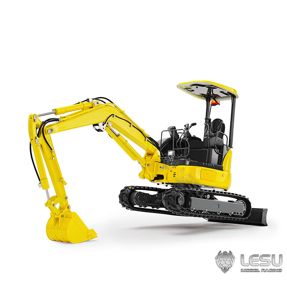 IN STOCK LESU 1/14 Mini RC Hydraulic Excavator PC30 Metal Radio Controlled Digger Model with 6CH Reversing Valves