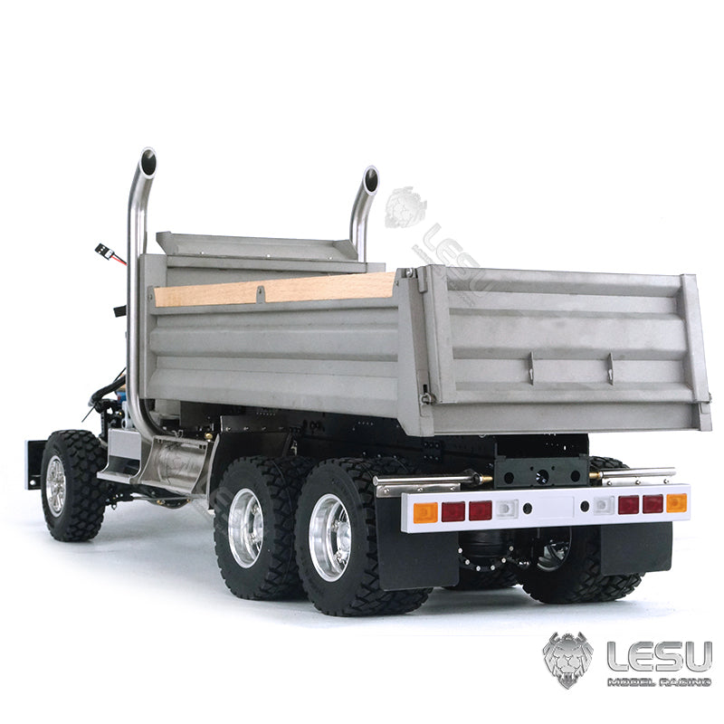 LESU 1/14 Scale 6*6 Metal Hydraulic Radio Controlled Dumper Tipper Construction Truck Model W/ Motor Servo ESC Bucket W/O Cabin